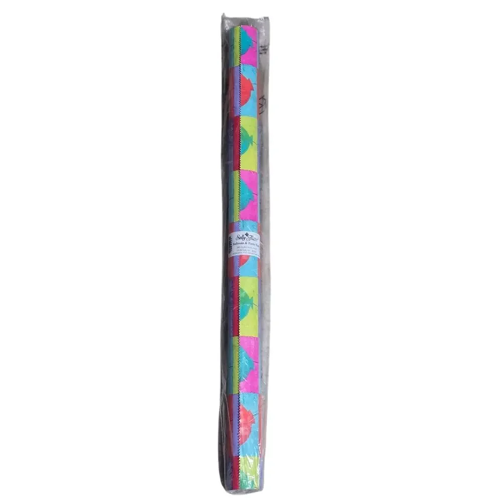 Vintage Sally Foster Balloons & Party Hats Birthday Wrapping Paper